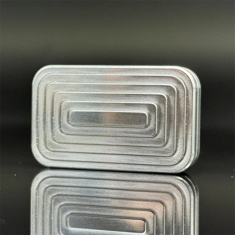Novelty Stainless Steel Fidget Slider EDC Fashion Silver Fidget Toys Adult Stress Relief Toys Office Relaxation Toys Idea Gifts