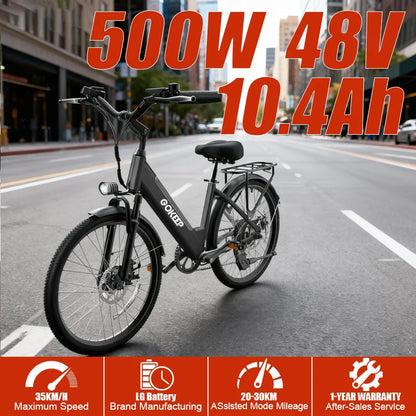DEEPOWER EP26 offers convenient urban cycling, commuter and leisure electric bicycles, fitness cycling, and eco-friendly cycling