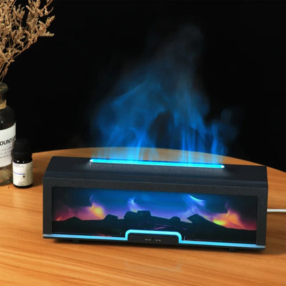 Air humidifier Aromatherapy diffuser for essential oils with remote control suitable for home bedroom office and yoga