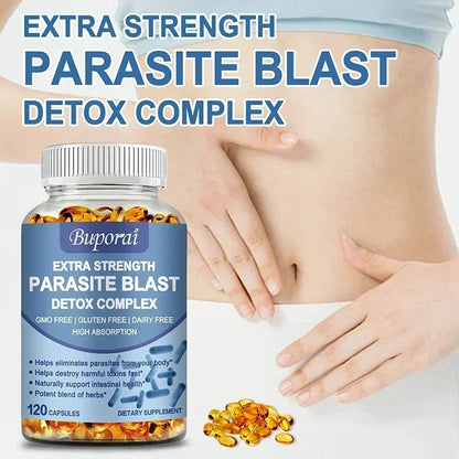 Parasite Blast Detox Complex - Eliminate Parasites, Promote Digestion, Cleanse & Detoxification, Supports Intestinal Health