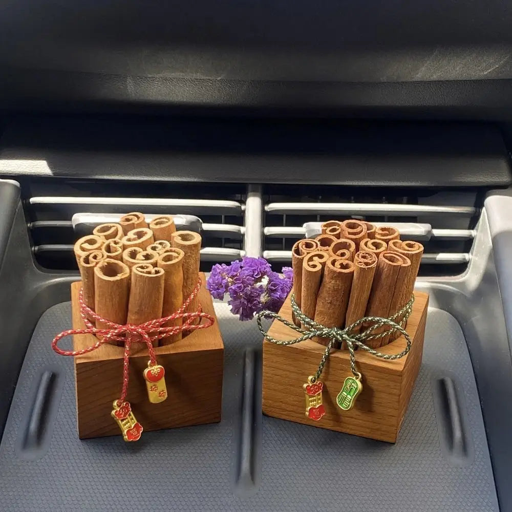 DIY Cinnamon Aromatherapy Diffuser Refillable Unique Wooden Essential Oil Diffusers Creative Volatile