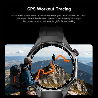 2026 New Watch 6 Pro GPS Smart Watch Men Sports Fitness AMOLED Screen Health Monitor Bluetooth Call IP68 Waterproof Smartwatch