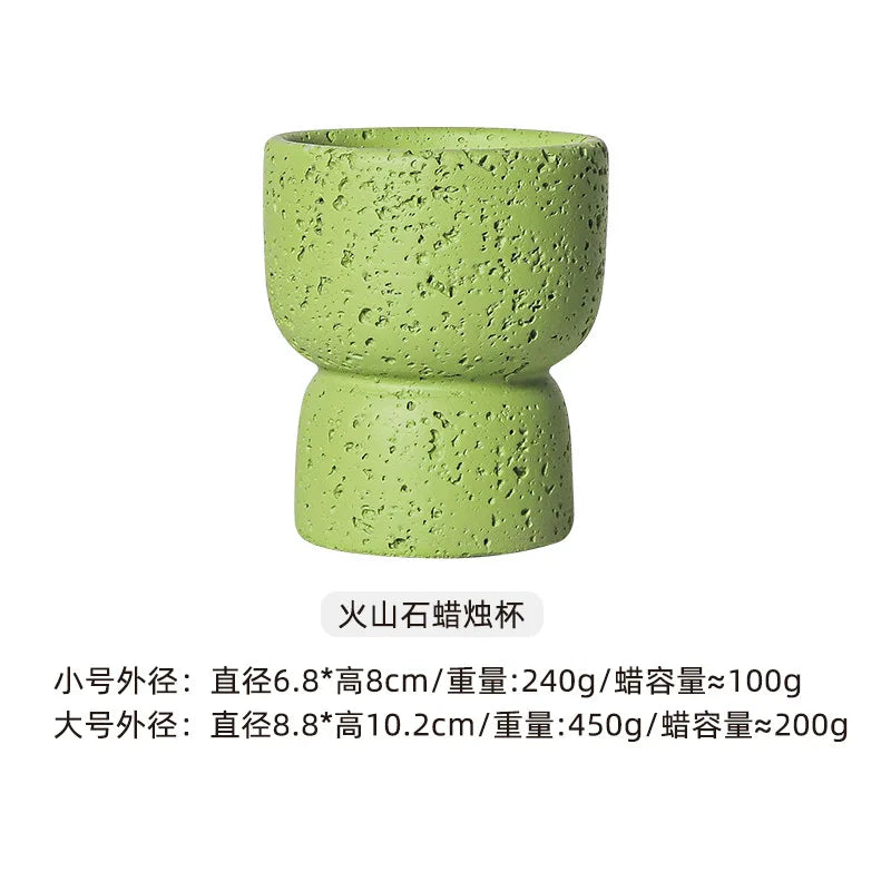 Simple Cement Home Aromatherapy Candle Empty Cup Diy High-value Crafts Indoor Candlestick Modern Home Decoration Ornaments
