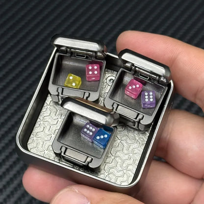 Novel Mysterious Little Box EDC Fidget Toy Stylish Metal Magnetic Push Decompression Toy ADHD Stress Relief Relaxation Toys