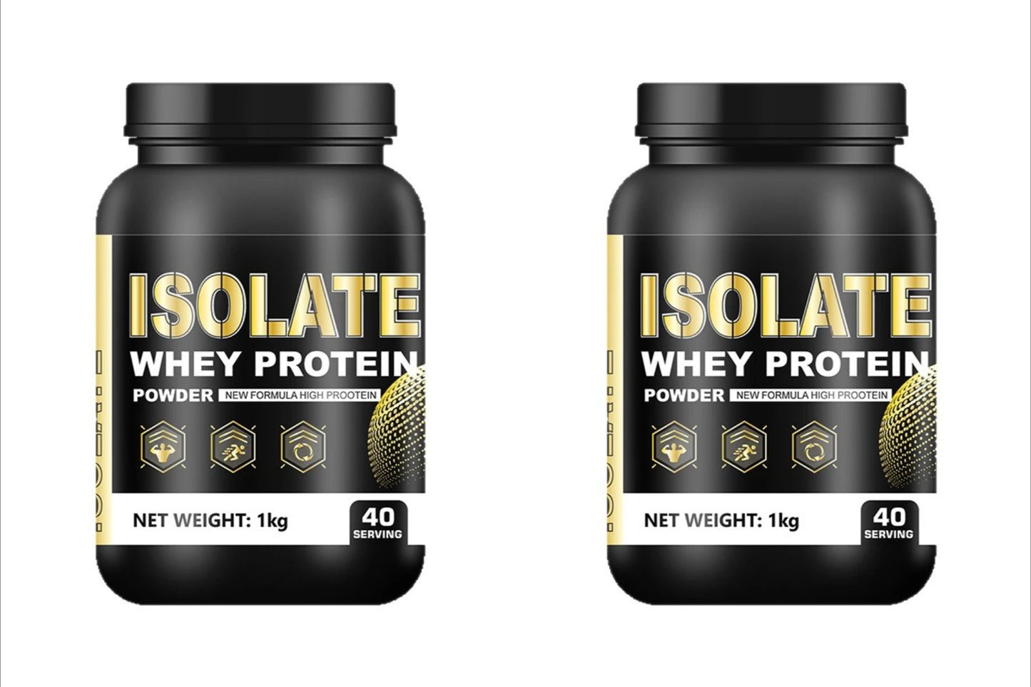Whey Protein Isolate Powder Low Fat Supplement for Muscle Recovery and Lean Diet Sports Fitness Nutrition 1kg