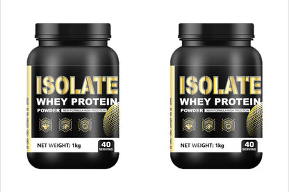 Whey Protein Isolate Powder Low Fat Supplement for Muscle Recovery and Lean Diet Sports Fitness Nutrition 1kg