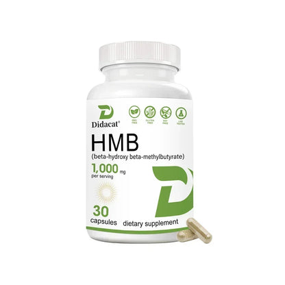 Super Strength HMB Supplement, 1000mg per Serving, with Vitamin D3 to Help Muscle Growth, Lean Muscle Mass & Workout Recovery
