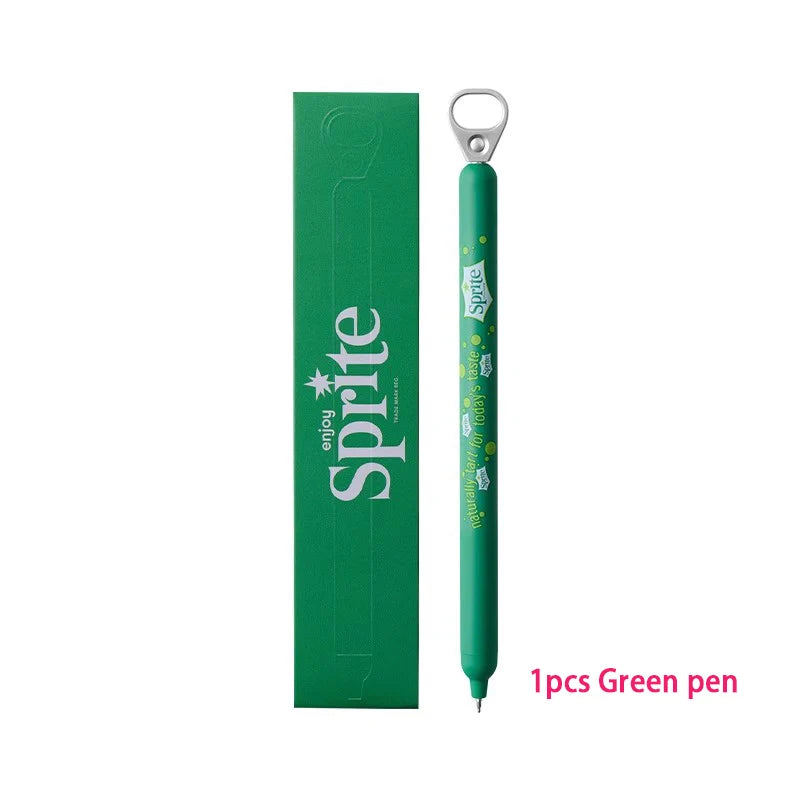New KACO x Sprite Limited Edition Gel Pen,Dual Ball Pen Quick Drying Stylo 0.5mm Click Smooth Writing For School&Journaling