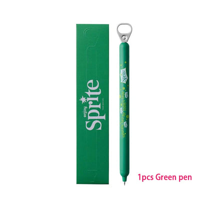 New KACO x Sprite Limited Edition Gel Pen,Dual Ball Pen Quick Drying Stylo 0.5mm Click Smooth Writing For School&Journaling