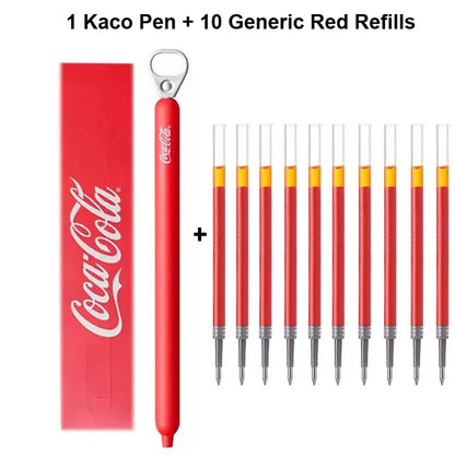 New KACO x Sprite Limited Edition Gel Pen,Dual Ball Pen Quick Drying Stylo 0.5mm Click Smooth Writing For School&Journaling