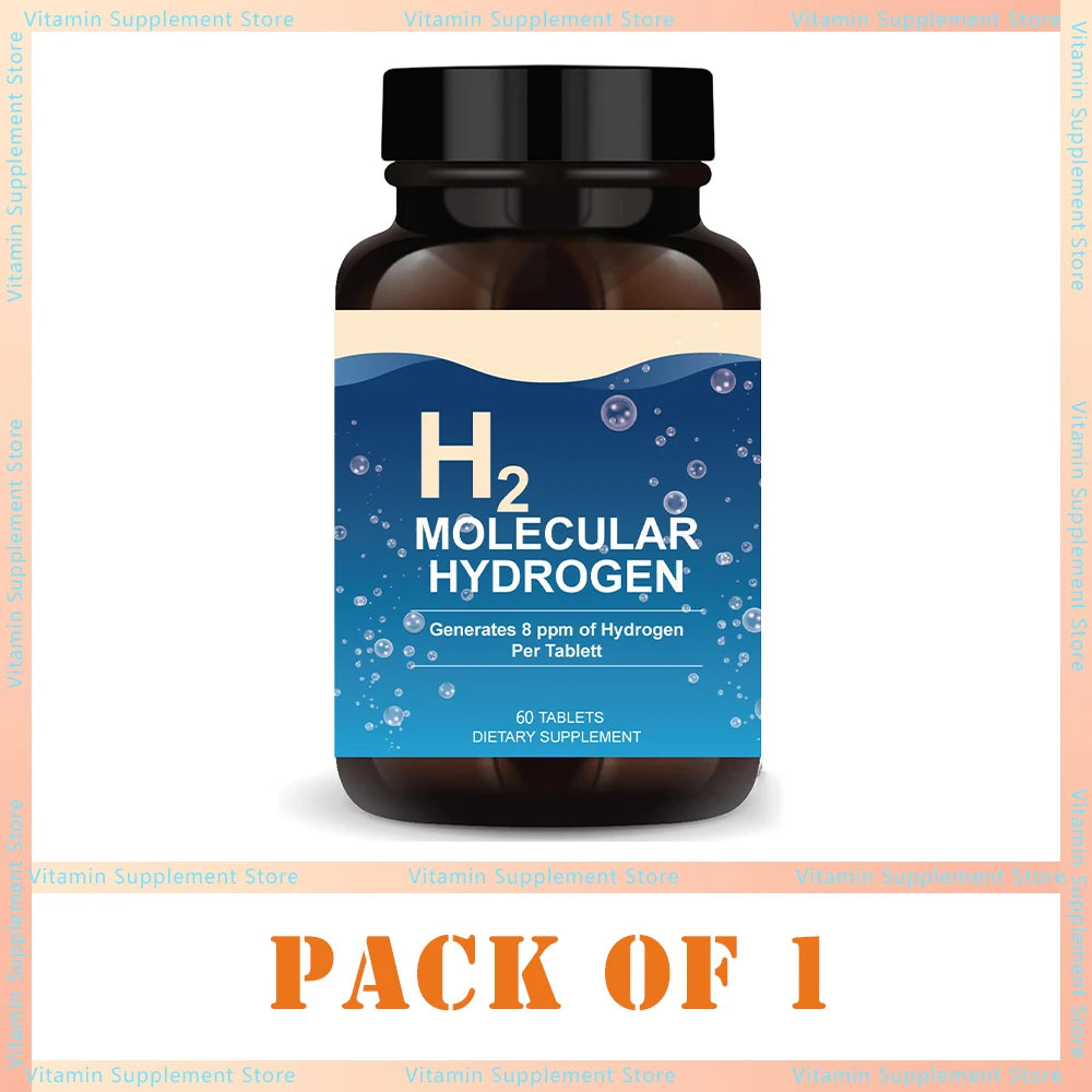 H2 Molecular Hydrogen Water Tablets Hydrogen & Magnesium Supplement Support Energy Production, Recovery, Cognitive Function