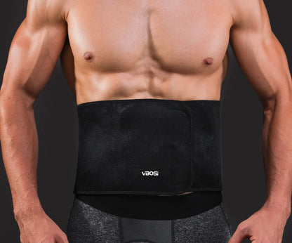 Neoprene Waist Trimmer Belt for Men Women - Waist Trainer Sweat Belt for Weight Loss & Fat Burn, Adjustable Slimming Corset for