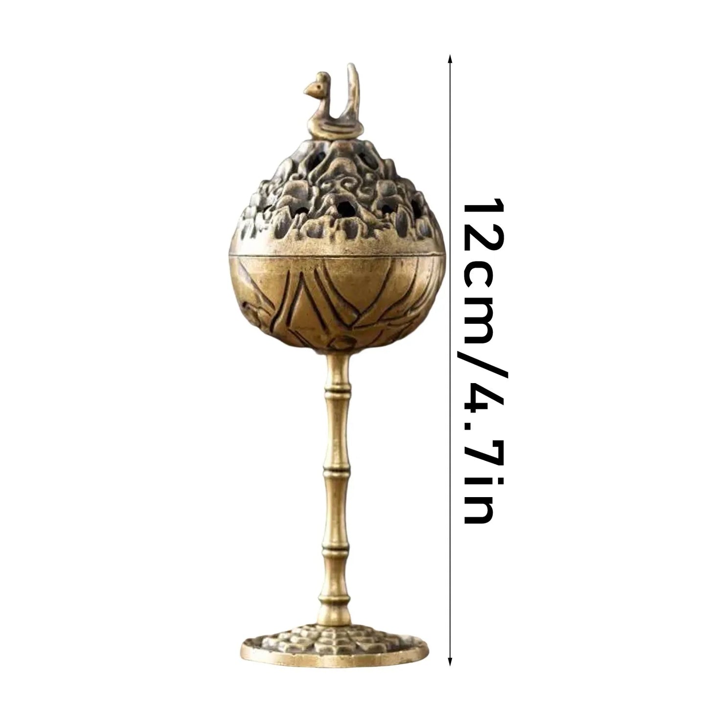 Family Desktop Retro Incense Burner Traditional Style Unique Incense Holder Home Indoor Antique Charming Incense Decoration