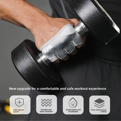 Anti-Callus Four-Finger Half-Finger Non-Slip Breathable Sports Fitness Gloves for Pilates Aerial Yoga Male And Female