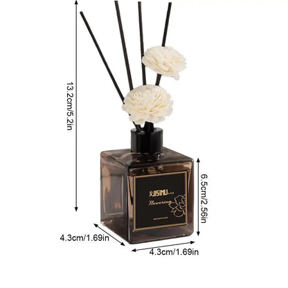 50ML Reed Diffuser Home Indoor Aromatherapy Long Lasting Fragrance Deodorant Fresh Air Decor for Room Bedroom Bathroom Toilet