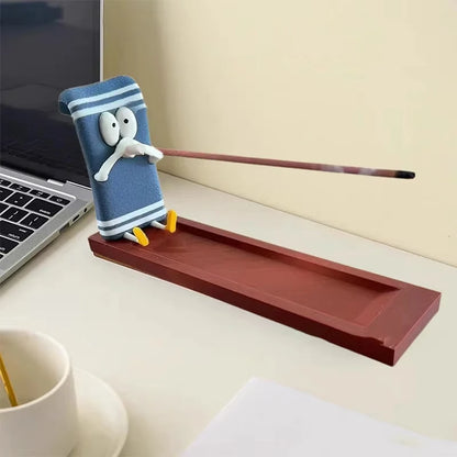 Funny Incense Stick Holder Handmade Burner for Home Office Decor Meditation Yoga Aromatherapy Gifts Craft Decorative Accessories