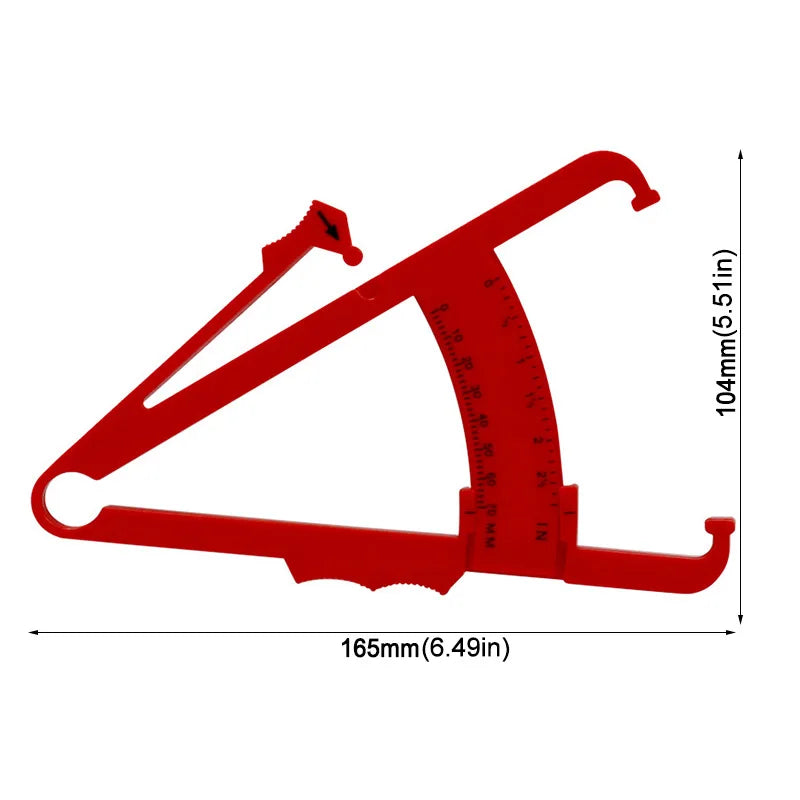 Body Fat Loss Tester Calculator Caliper Fitness Clip Fat Measurement Tool Slim Chart Skinfold Test Instrumen