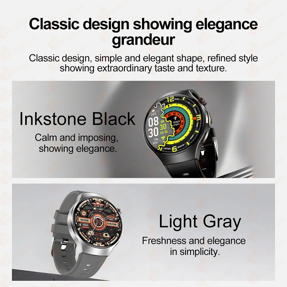 New Smart Watch Men Full Touch Screen Compass Bluetooth Call Flashlight Sports Activity Fitness Heart Rate Waterproof Smartwatch