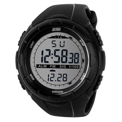 SKMEI 1025 Sports Countdown Electronic Mens Wristwatches Waterproof Digital Watch for Men Shockproof Military Clock Reloj Hombre
