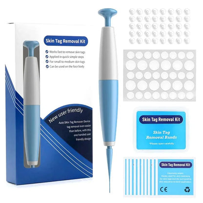 1Set Skin Tag Removal Skin Cleansing Kit For 2-4mm Skin Tag Treatment Removes In Skin Wart Mole Skin Tag Removal Tool Face Care