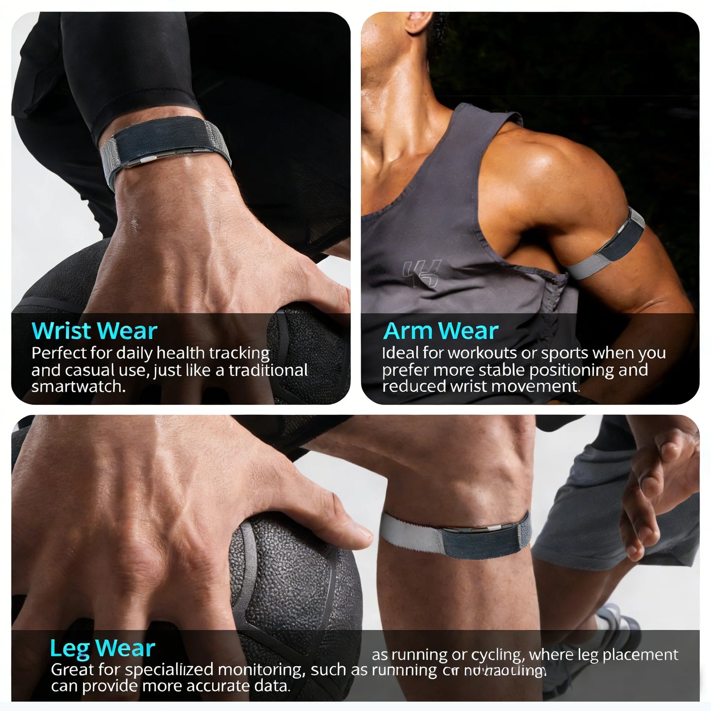 2026 New VITRO Screenless Smart Bracelet ECG SOS Heart Rate Blood Pressure Sports Fitness Waterproof NO Screen Smart Bands