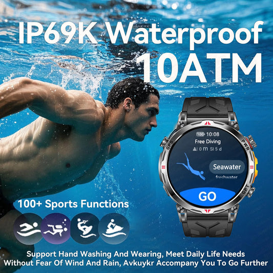 2026 New Ultra 650mAh Battery Smart Watch Built in GPS Compass 10ATM Waterproof Sports tracker Outdoors Military Smartwatches