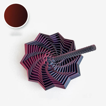 3D Printing Fractal Fidget Star Model Expanded Geometric Design Whirling Spiral Ornaments Relaxation Portable Decompression Toy