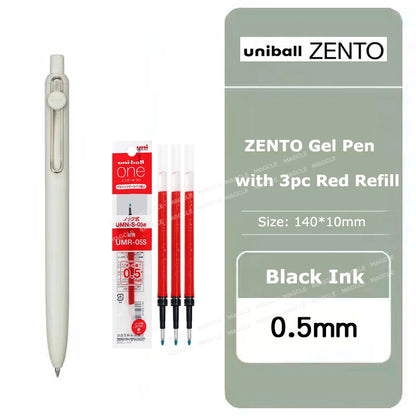 New Uniball Gel Ink Pen 0.5/0.38mm Multiple Colors Rod Smudge-Proof Fine Writing Without Fatigue Notes Journaling Drawing Tools