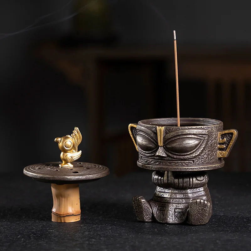 Sanxingdui Incense Burner Household Indoor Sandalwood Incense Burner Merchandise Incense Products Aromatherapy Zen Garden