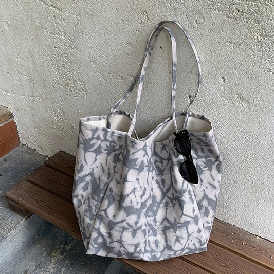 Hylhexyr Women's Canvas Shoulder Bag Large Capacity Shopping Bags Fashion Tote For Commuting Fitness