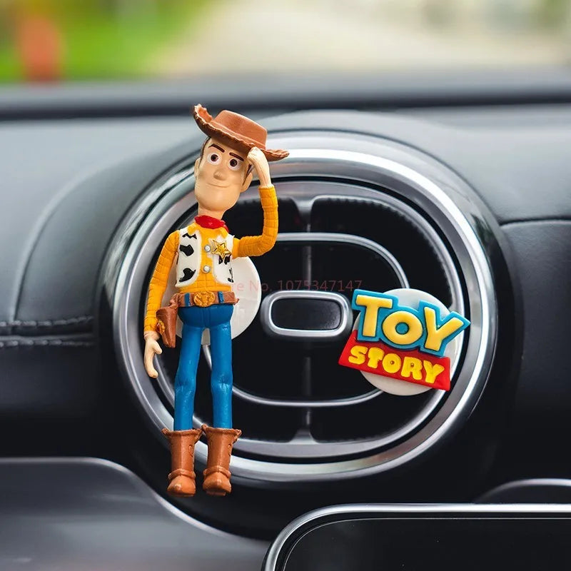 New Toy Story Woody Buzz Lightyear Cartoon Doll Car Air Freshener Aromatherapy Cute Car Air Vent Aromatherapy Car Decorations