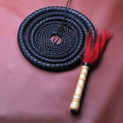 Martial Arts Leather Whip 1/1.5/2M Shepherd Whip Outdoor Fitness Tools Adult Physical Exercise Whip Horse Riding Toys