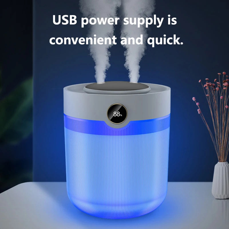 Lenovo Powerful Efficient Air Humidifier 2L Aromatherapy Aroma Diffuser Essential Oil with Colorful Lights for Home Car Bedroom