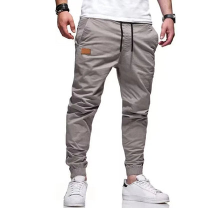 Men Casual Cargo Pants Elastic Sport Jogging Sweatpants Breathable Gym Running Trousers Fitness Joggers Man Clothing Streetwear