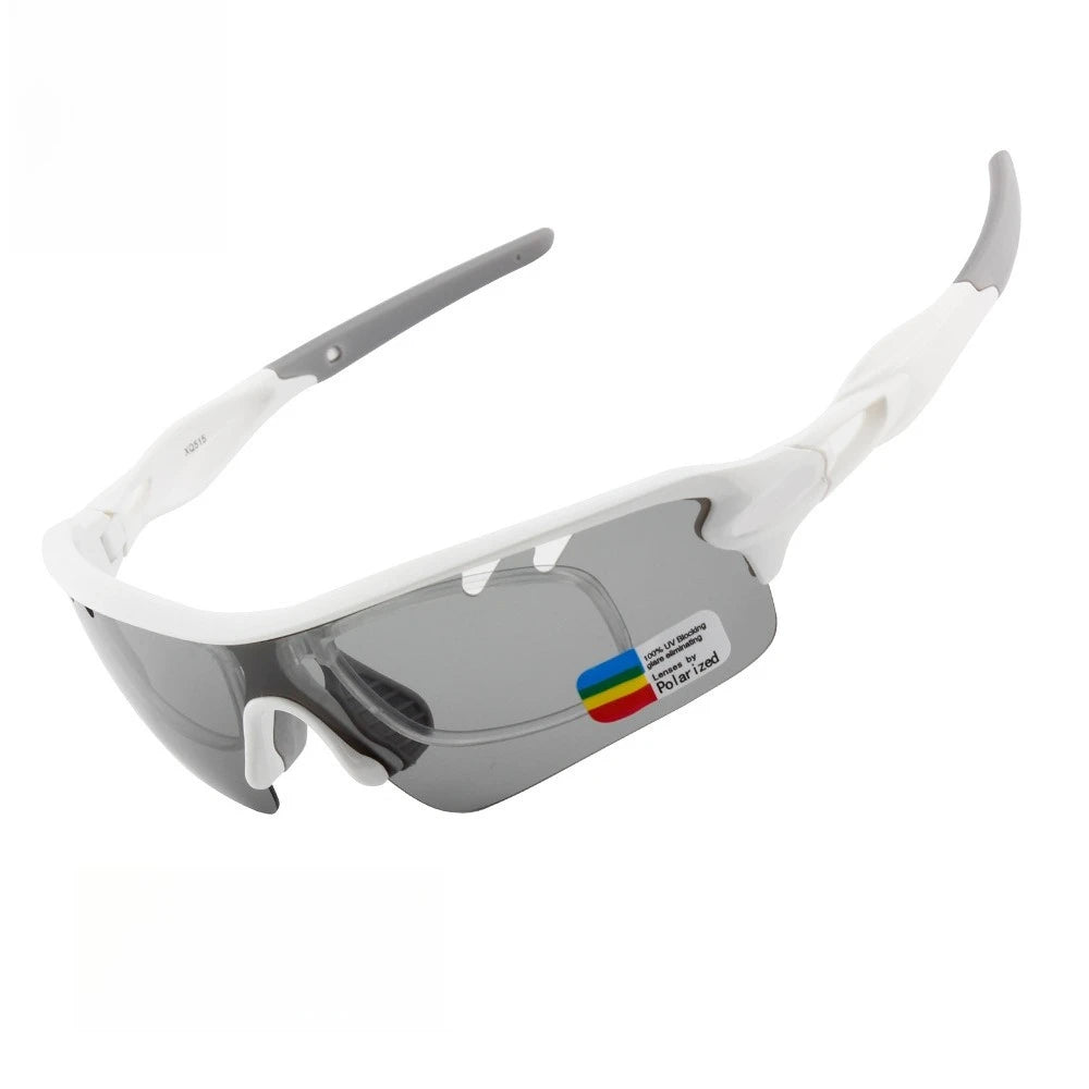 Polarized Sports Sunglasses Cycling Sun Glasses for Men Women with 5 Interchangeable Lenes for Running Driving