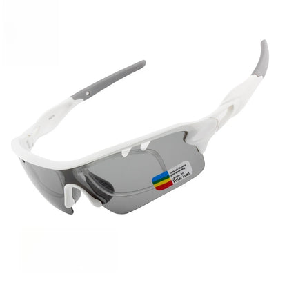 Polarized Sports Sunglasses Cycling Sun Glasses for Men Women with 5 Interchangeable Lenes for Running Driving