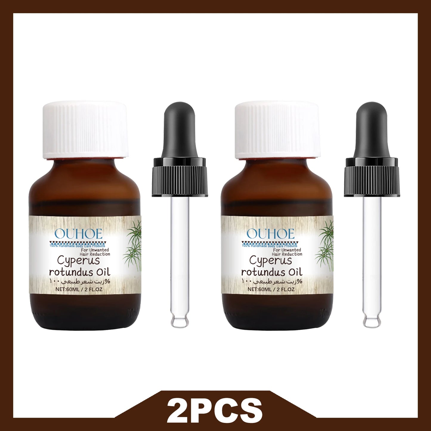 OUHOE Hair Removal Care Oil Inhibit Hair Growth Gentle Formula Nourishing Skin Make Softer Hydrated Suit for Postoperative Care