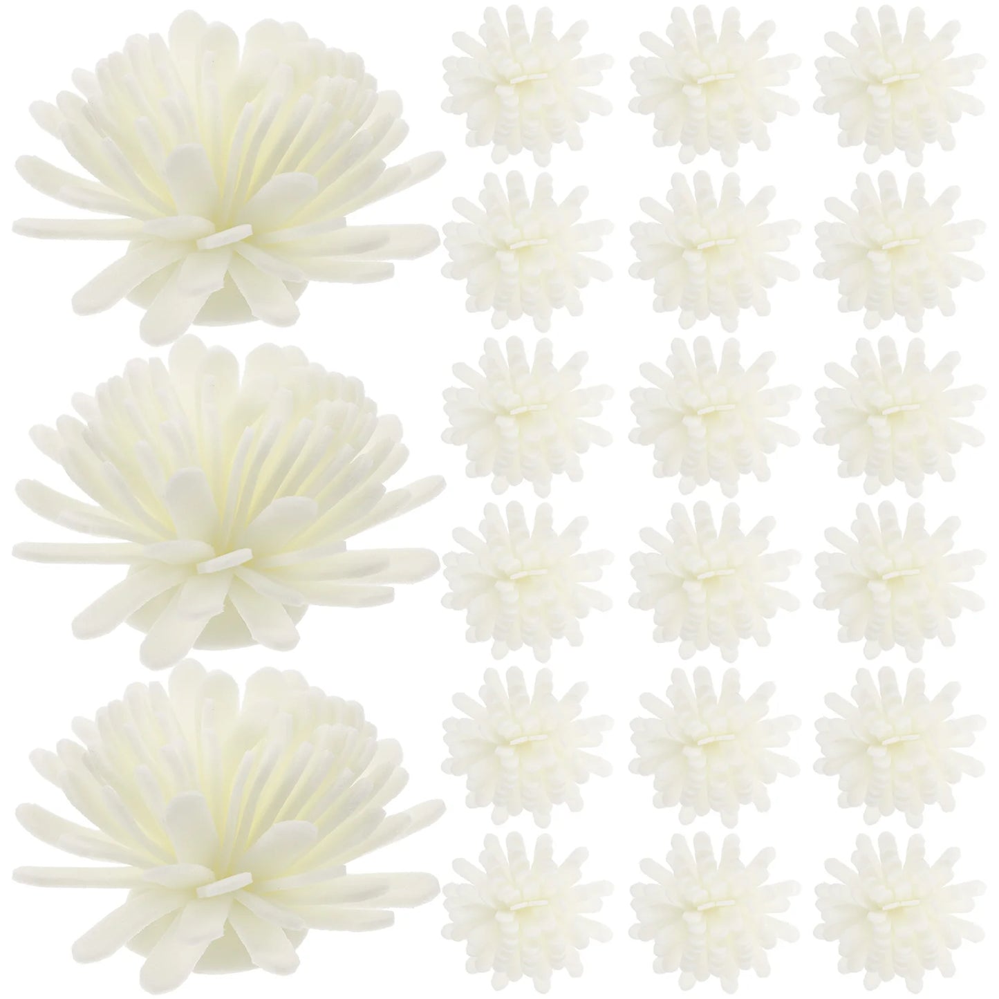 100 Pcs Pe Flower Diffuser Aromatherapy Essential Oil Mini Desk Office Bathroom Sticks Home Decor Elegant Diffuser Sticks