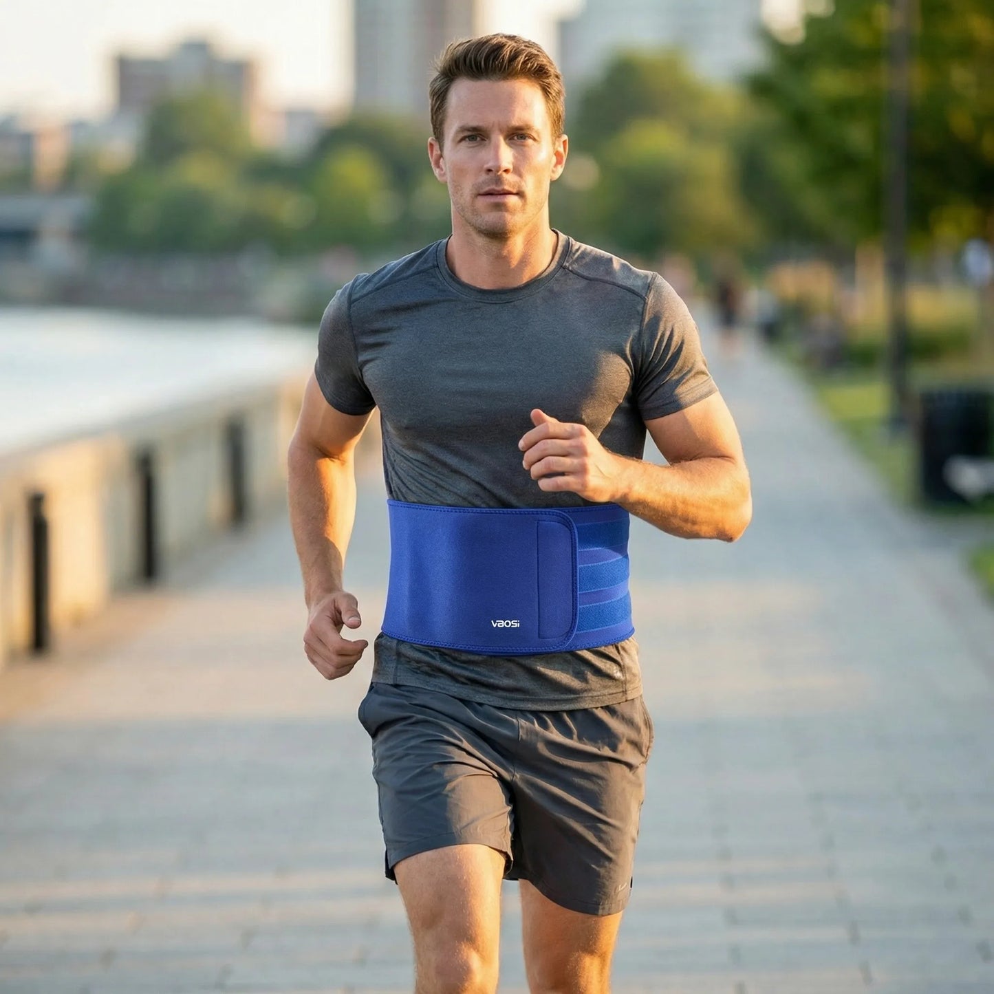Neoprene Waist Trimmer Belt for Men Women - Waist Trainer Sweat Belt for Weight Loss & Fat Burn, Adjustable Slimming Corset for