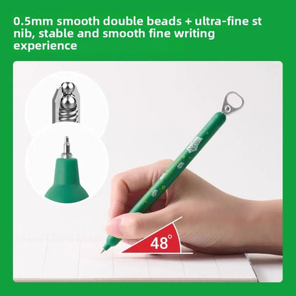 New KACO x Sprite Limited Edition Gel Pen,Dual Ball Pen Quick Drying Stylo 0.5mm Click Smooth Writing For School&Journaling