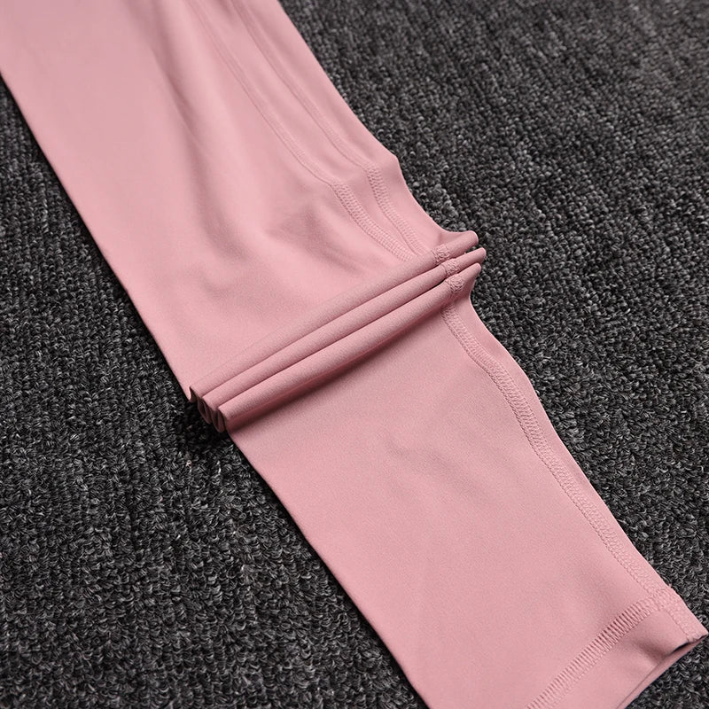 TRY TO BN Sports Leggings Yoga Women Fitness Pant High Waist Leggings Push Up Elastic Workout Running Training Tight Gym Clothes