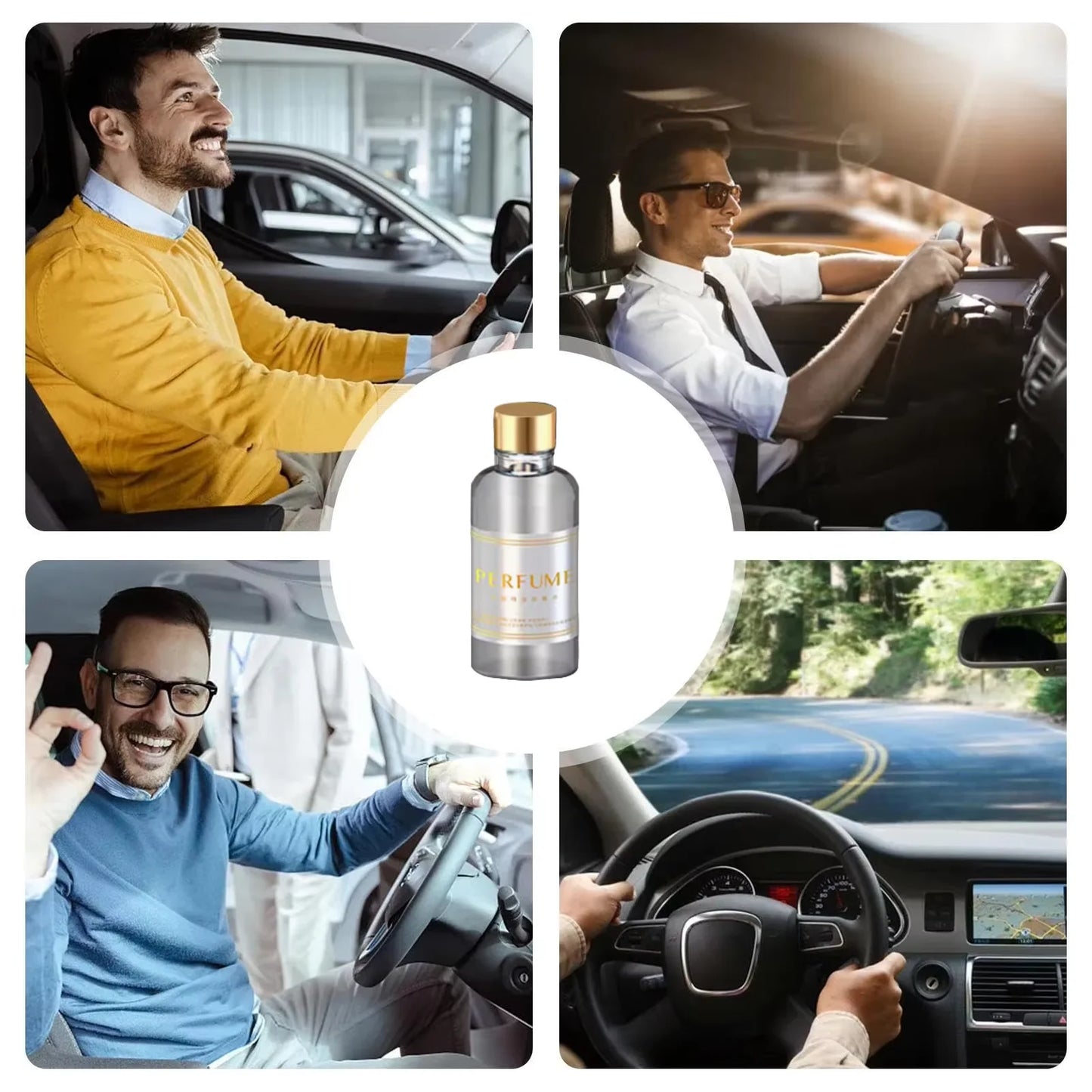 50ml Car Perfume Diffuser Smart Car Air Diffusers Adjustable Concentration Essential Oil Diffuse Rechargeable Car Fragrance