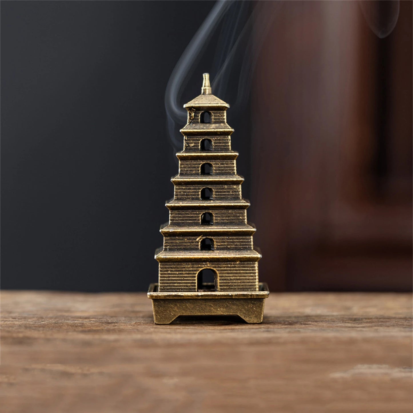 1 Piece Incense Burner Indoor Aromatherapy Home Ornament Vertical Incense Burner Small Xiangyun Alloy Incense Holder