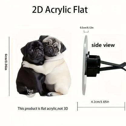 Cute Dog Air Freshener Diffuser Outlet Vent Perfume Outlet Ventilation Clips Car Air Decoration Clip Diffuser Interior Arom I2N2