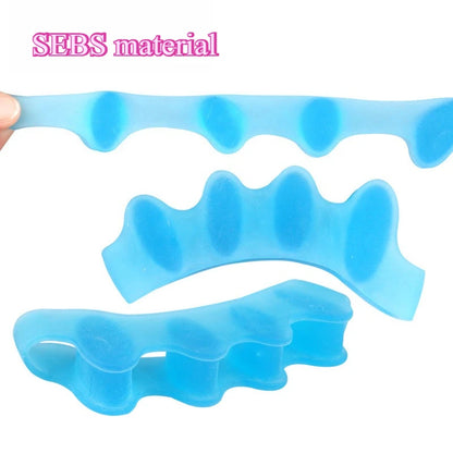 1Pair Silicone Toe Separator Hallux Valgus Corrector Bunion Orthotics Protector Pain Relief Forefoot Pad Sock Foot Care Pedicure