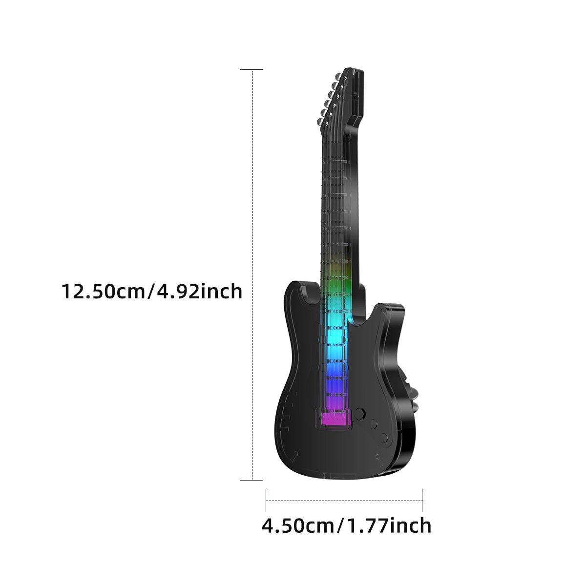Creative Car Air Outlet Aromatherapy Guitar Pendant with Voice controlled Music Atmosphere Light Car perfume Decoration Cologne