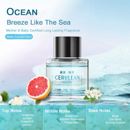 50ml Car Perfume Diffuser Smart Car Air Diffusers Adjustable Concentration Essential Oil Diffuse Rechargeable Car Fragrance
