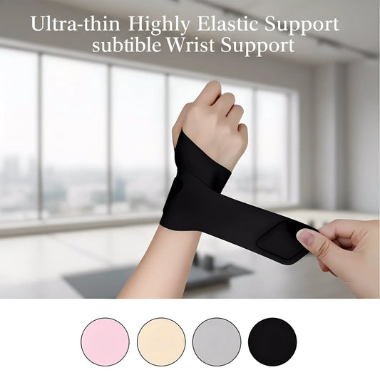 Ultra Thin Fixed Spandex Sport Wrist Guard Brace for Wrist Sprain Tendonitis with Fastener Tape Fitness And Sports Wrap Joint Su