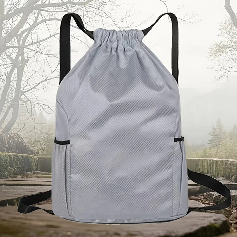 Neutral Drawstring Backpack, Large Capacity Sports Bag, Suitable for Travel, Sports, Fitness, Large Capacity Men's Backpacks