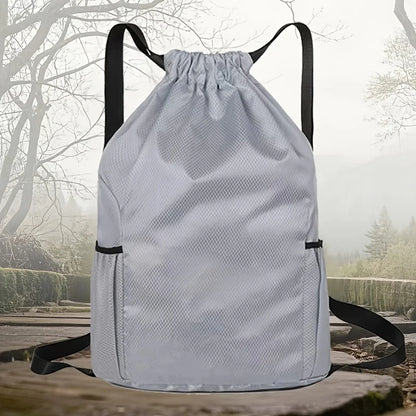 Neutral Drawstring Backpack, Large Capacity Sports Bag, Suitable for Travel, Sports, Fitness, Large Capacity Men's Backpacks
